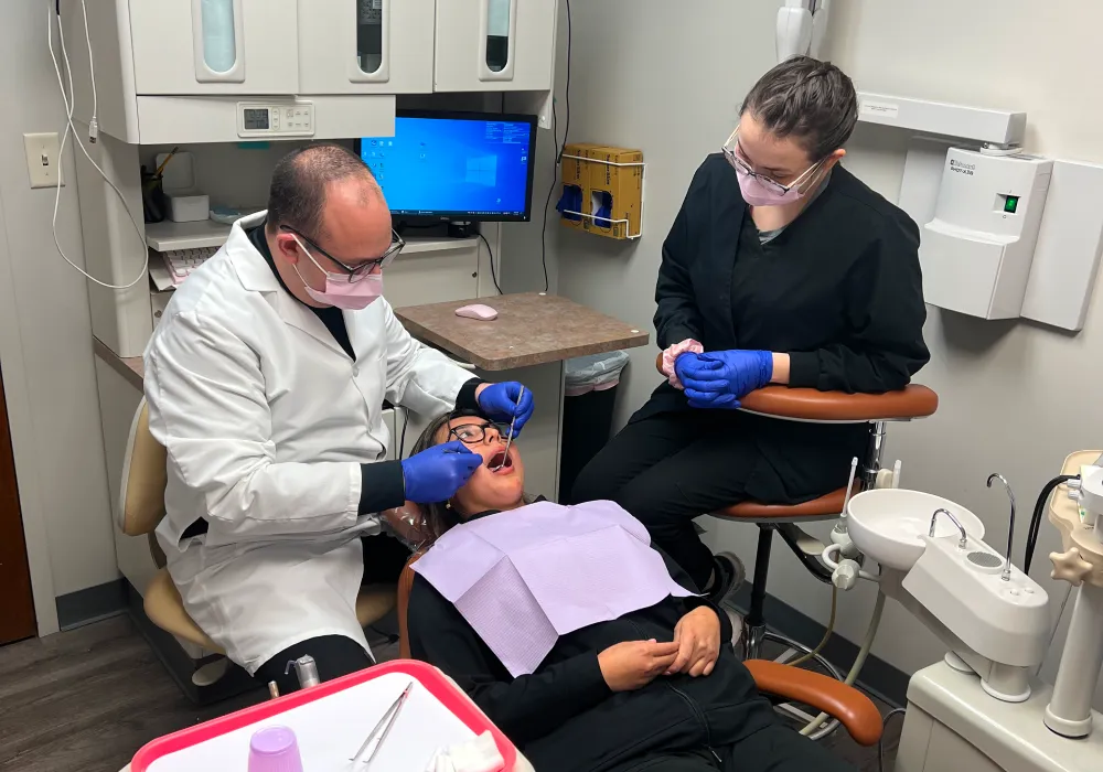 Dental exam and cleaning